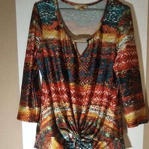 Uniquely patterned, iridescent like shirt